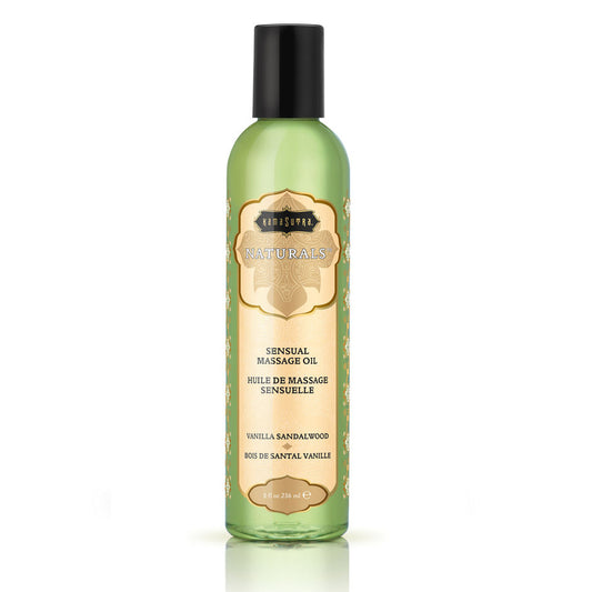 KAMASUTRA - HUILE DE MASSAGE VANILLE AU BOIS DE SANTAL 236ML - Sensualia