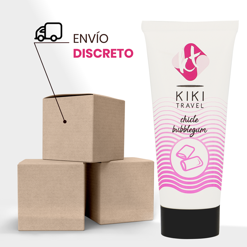 KIKÍ TRAVEL - LUBRIFIANT GOMME FRAISE 50 ML - Sensualia