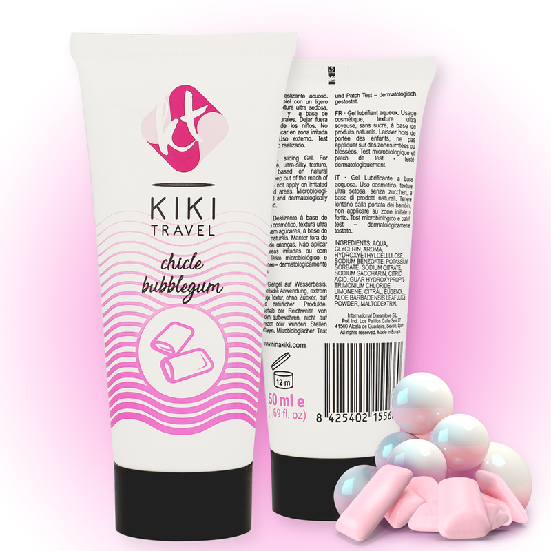 KIKÍ TRAVEL - LUBRIFIANT GOMME FRAISE 50 ML - Sensualia
