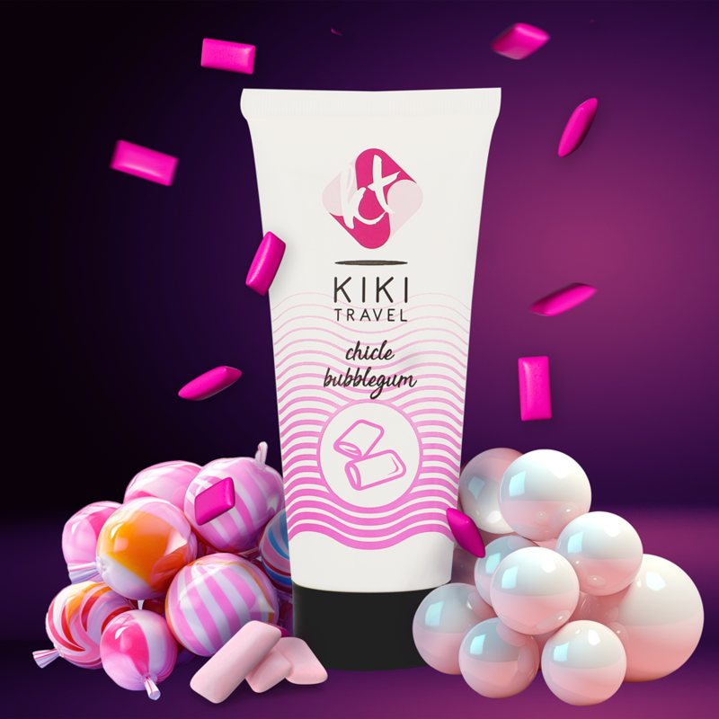 KIKÍ TRAVEL - LUBRIFIANT GOMME FRAISE 50 ML - Sensualia