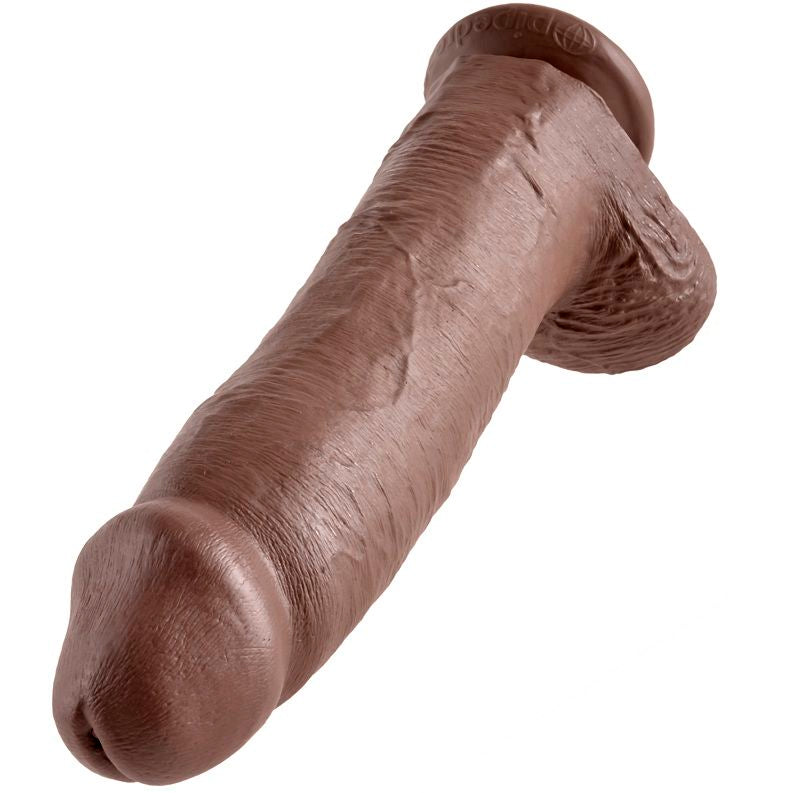 KING COCK - 12 GODE MARRON AVEC BOULES 30.48 CM - Sensualia