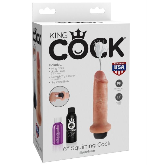 KING COCK - 15.24 CM GODE ÉJACULANTE - Sensualia