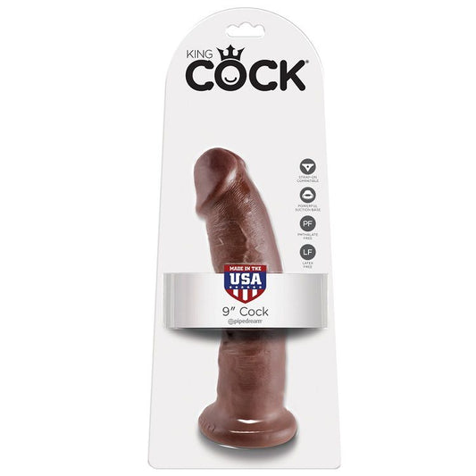 KING COCK - 9 GODE MARRON 22.9 CM - Sensualia
