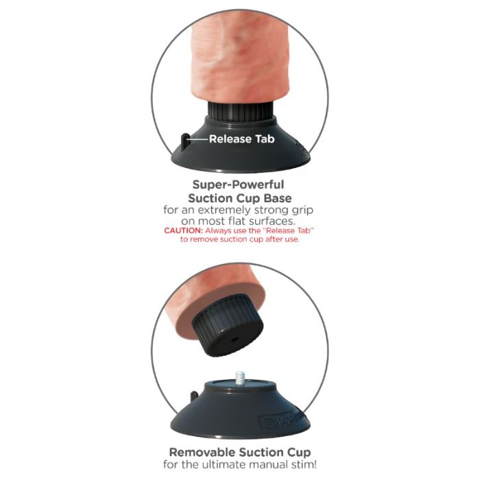 KING COCK - GODE VIBRANT AVEC TESTICULES 20.3 CM NATUREL - Sensualia