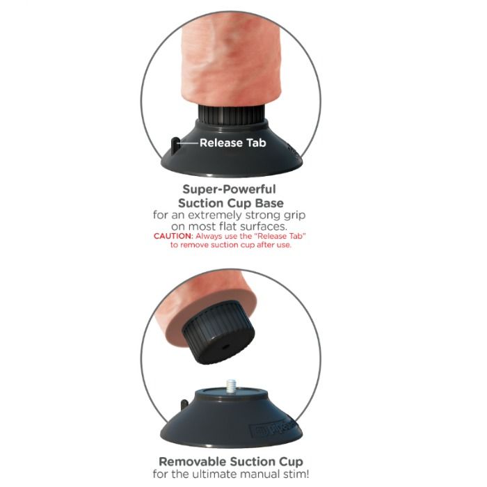 KING COCK - GODE VIBRATEUR 17.78 CM NATUREL - Sensualia