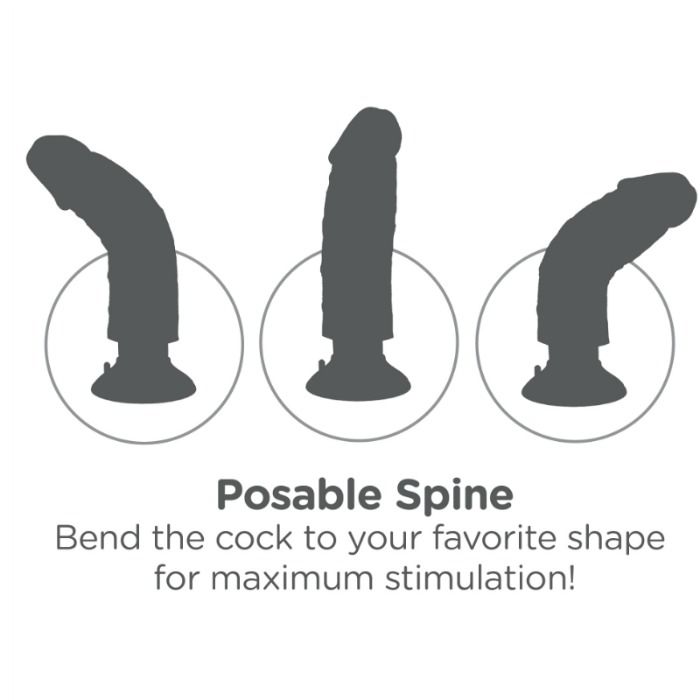 KING COCK - GODE VIBRATEUR 20.32 CM NATUREL - Sensualia