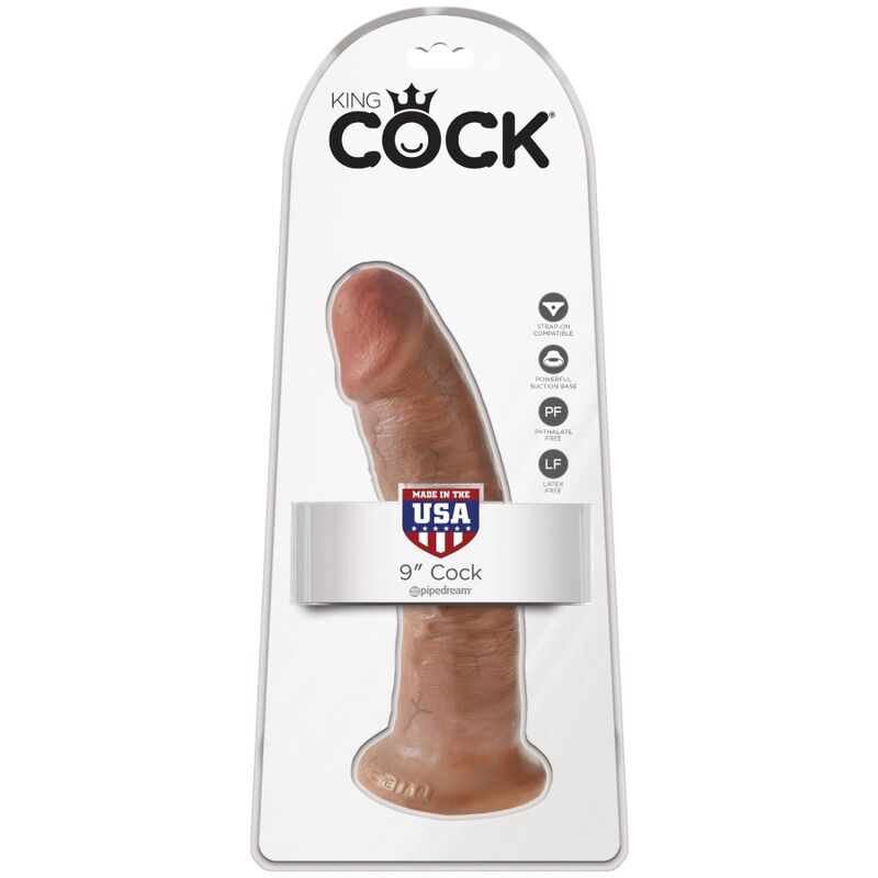 KING COCK - PÉNIS RÉALISTE 21.7 CM CARAMEL - Sensualia