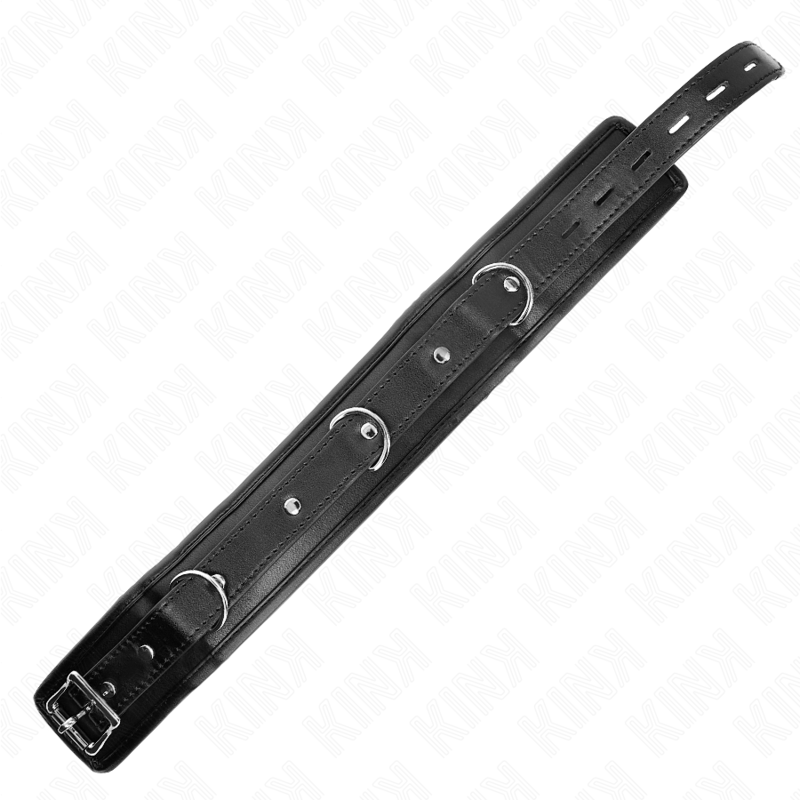 KINK - COLLIER LOURD AVEC CEINTURE 65 CM MODÈLE 1 RÉGLABLE 36,5-50 CM - Sensualia
