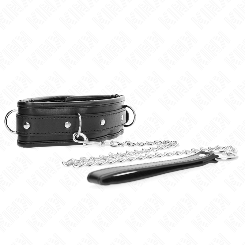KINK - COLLIER LOURD AVEC CEINTURE 65 CM MODÈLE 1 RÉGLABLE 36,5-50 CM - Sensualia