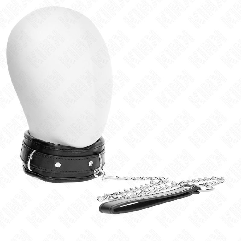 KINK - COLLIER LOURD AVEC CEINTURE 65 CM MODÈLE 1 RÉGLABLE 36,5-50 CM - Sensualia