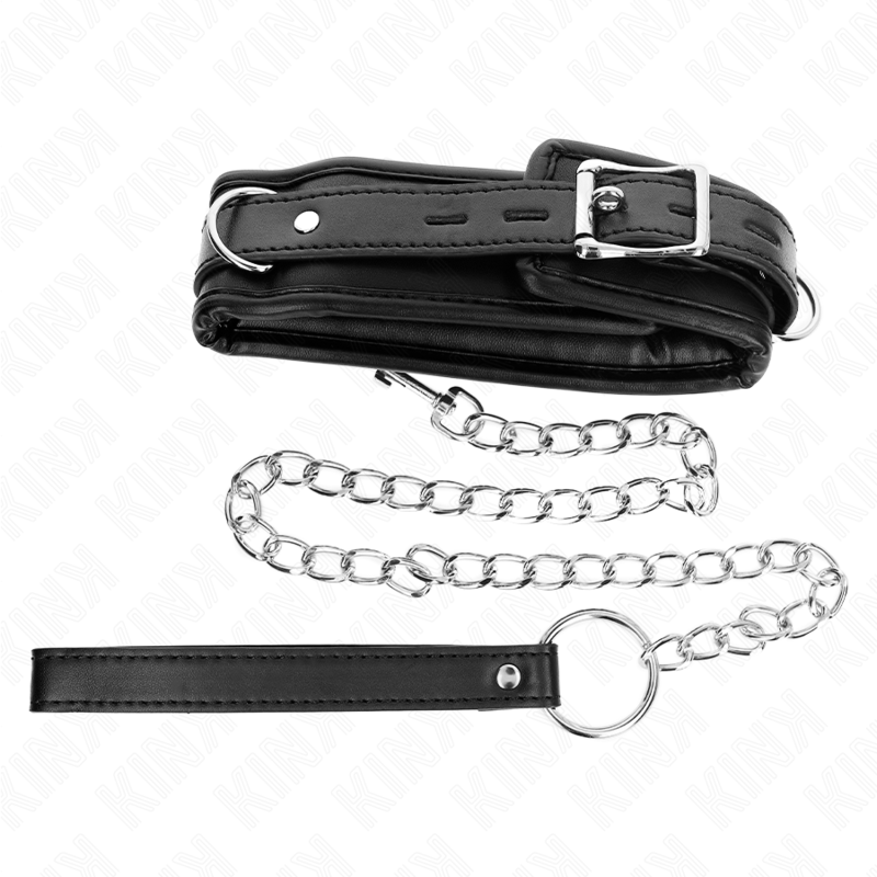 KINK - COLLIER LOURD AVEC CEINTURE 65 CM MODÈLE 1 RÉGLABLE 36,5-50 CM - Sensualia