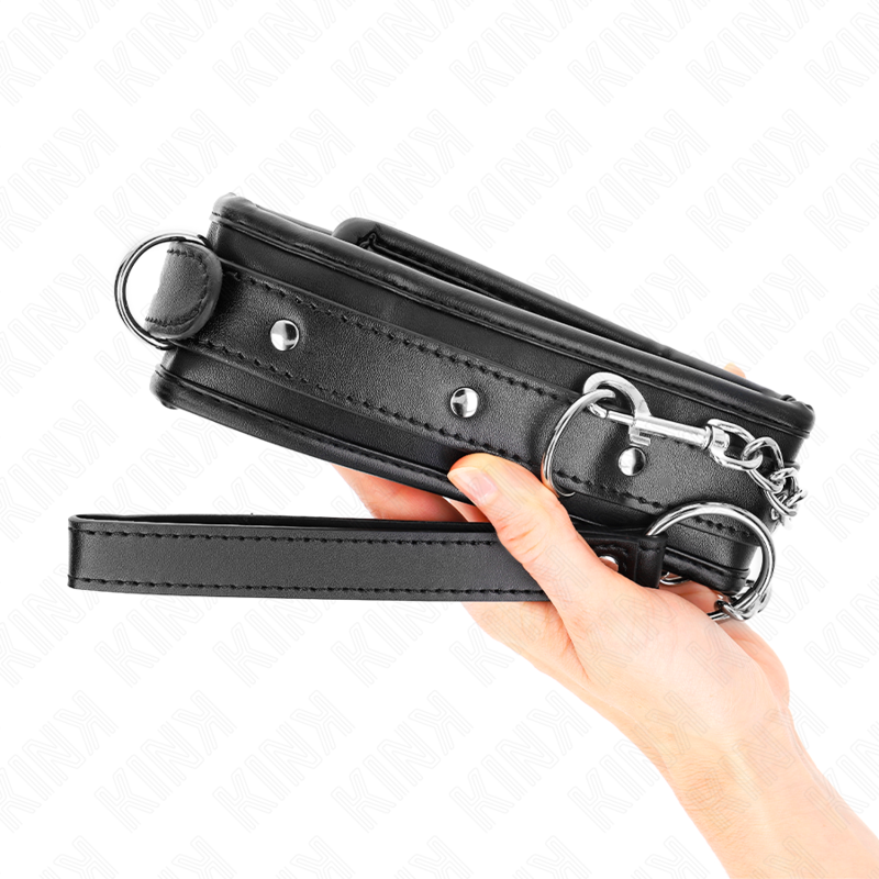 KINK - COLLIER LOURD AVEC CEINTURE 65 CM MODÈLE 1 RÉGLABLE 36,5-50 CM - Sensualia