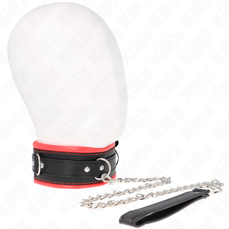 KINK - COLLIER LOURD AVEC CEINTURE 65 CM MODÈLE 3 RÉGLABLE 36,5-50 CM - Sensualia