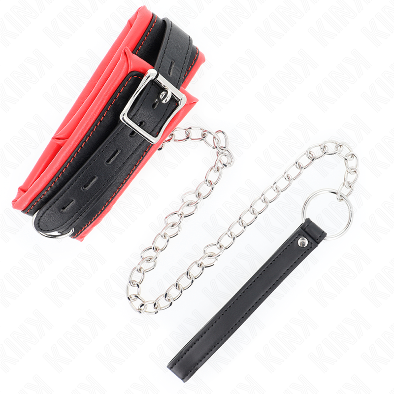 KINK - COLLIER LOURD AVEC CEINTURE 65 CM MODÈLE 3 RÉGLABLE 36,5-50 CM - Sensualia