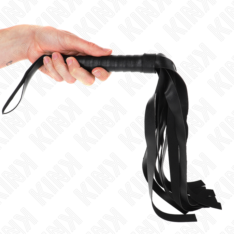 KINK - Fouet à queue large noir 48,5 CM - Sensualia