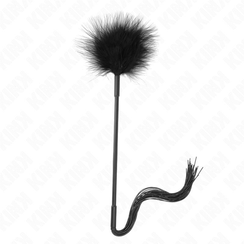 KINK - Fouet en silicone avec plumes pour chatouiller 47 cm - Sensualia