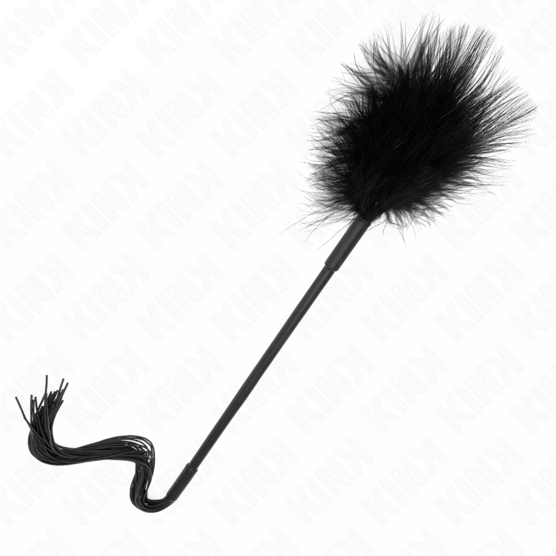KINK - Fouet en silicone avec plumes pour chatouiller 47 cm - Sensualia