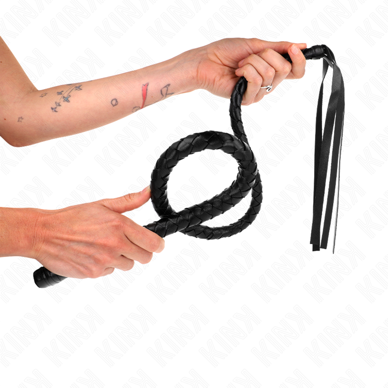 KINK - FOUET LONG AVEC BILLES 110 CM - Sensualia