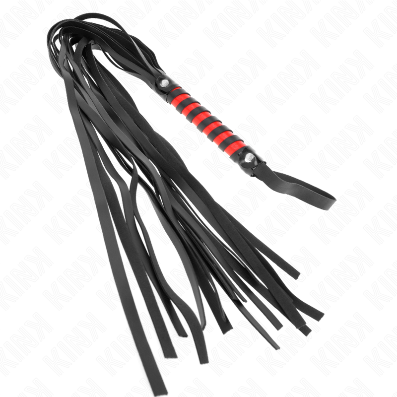 KINK - FOUET LONG RAYÉ 70 CM - Sensualia
