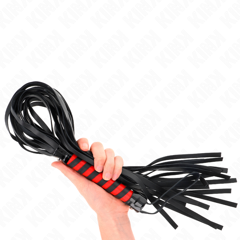 KINK - FOUET LONG RAYÉ 70 CM - Sensualia