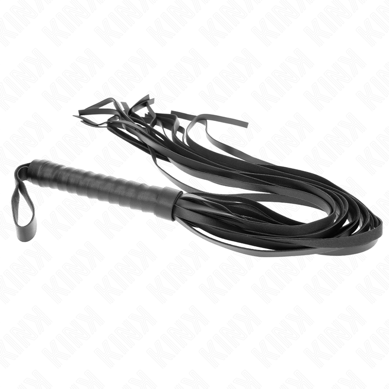 KINK - FOUET NEGRO MANCHE COURT LONG QUEUE 70 CM - Sensualia