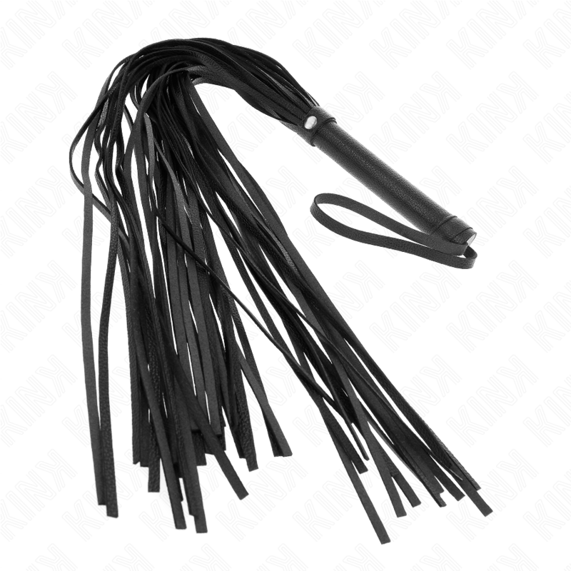 KINK - FOUET PVC SOUPLE NOIR 70 CM - Sensualia