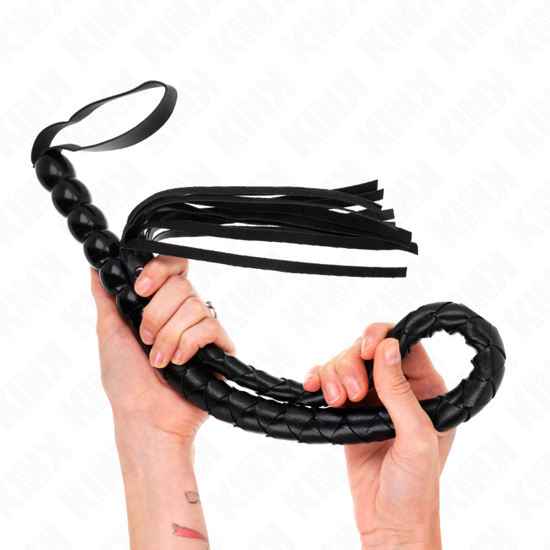 KINK - FOUET SERPENT EN PERLES 80 CM - Sensualia