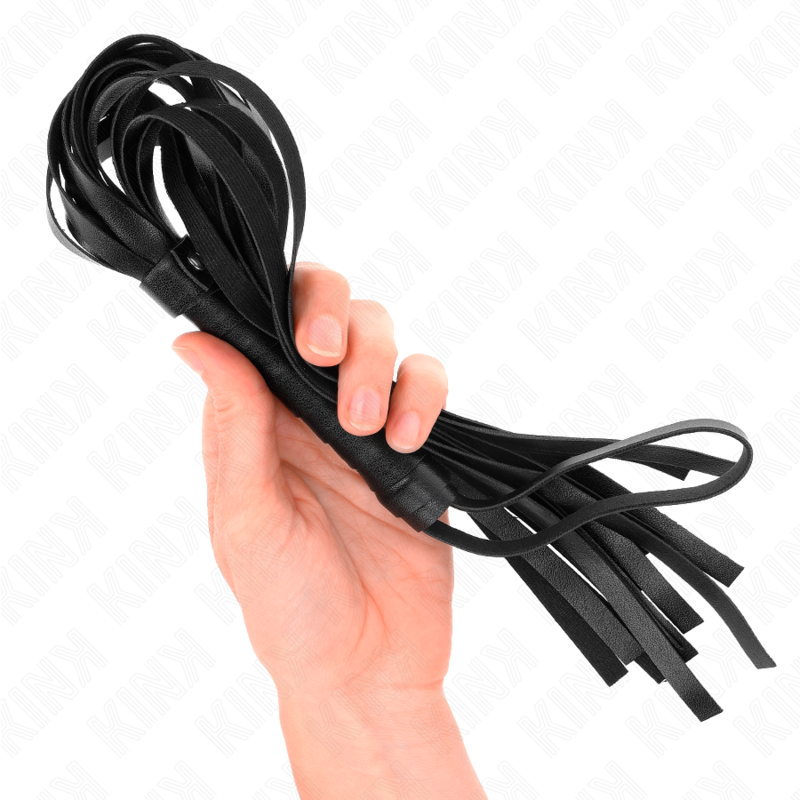 KINK - FOUET SIMPLE NOIR 45 CM - Sensualia