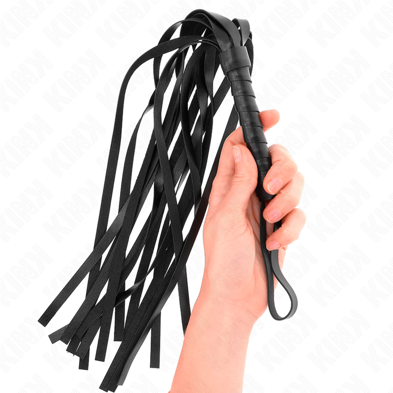 KINK - FOUET SIMPLE NOIR 45 CM - Sensualia