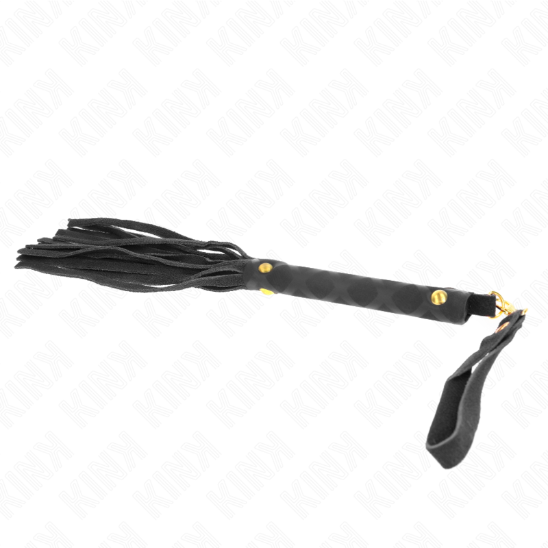 KINK - MINI FOUET DAIM NOIR 30 CM - Sensualia