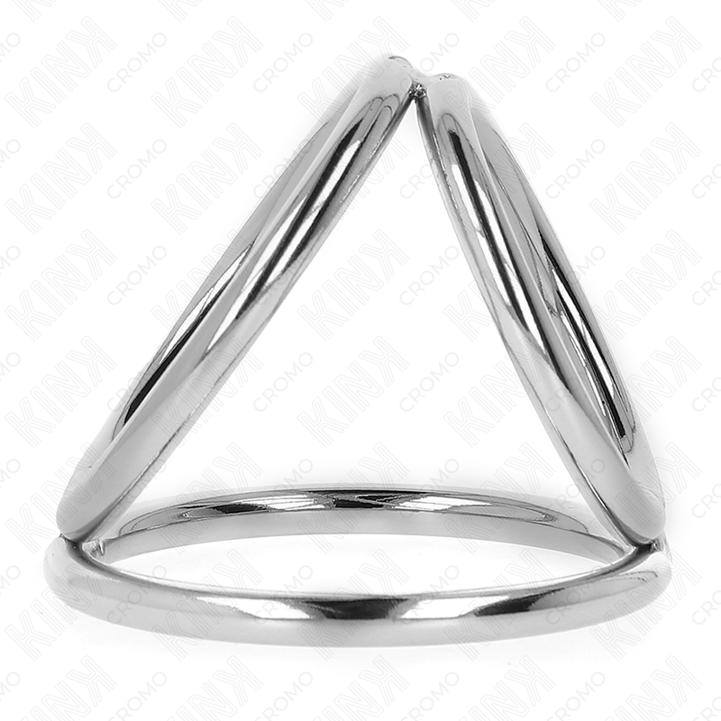 KINK - ANNEAU PÉNIS EN MÉTAL TRIPLE CHROME 3,2 CM À 4,5 CM - Sensualia