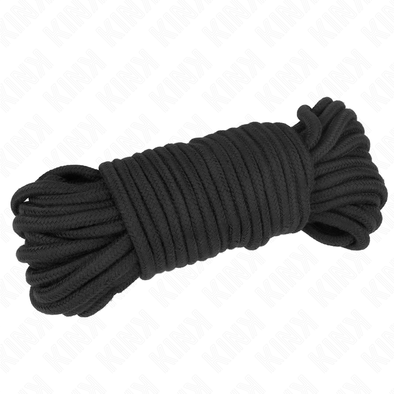 KINK - CORDE EN COTON 20 MÈTRES NOIR - Sensualia