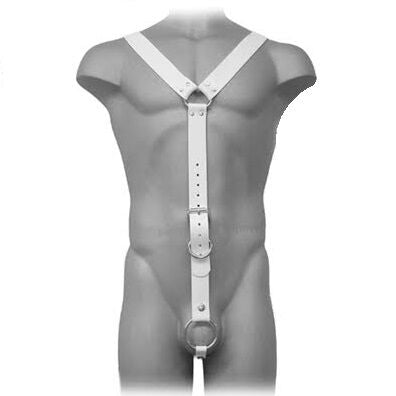 LEATHER BODY - HARNAIS DE HOMME BLANC - Sensualia