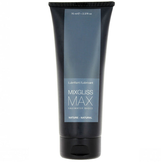 MIXGLISS - LUBRIFIANT ANAL NATUREL BASE D'EAU MAX 70 ML - Sensualia