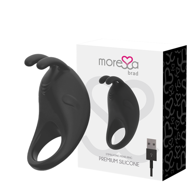MORESSA - BRAD PREMIUM SILICONE RECHARGEABLE NOIR - Sensualia