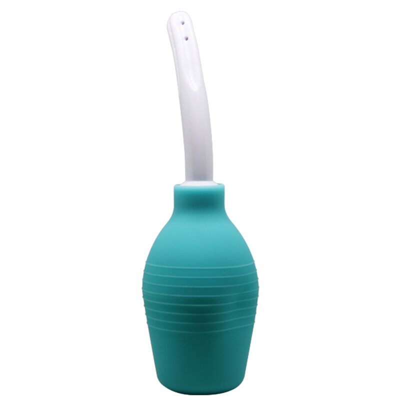 MR PLAY - DOUCHE EN CAOUTCHOUC BLEU POIRE ANAL - Sensualia