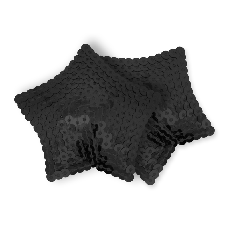 OHMAMA FETISH - COUVRE-TETON ETOILE PAILLETTES NOIRES - Sensualia