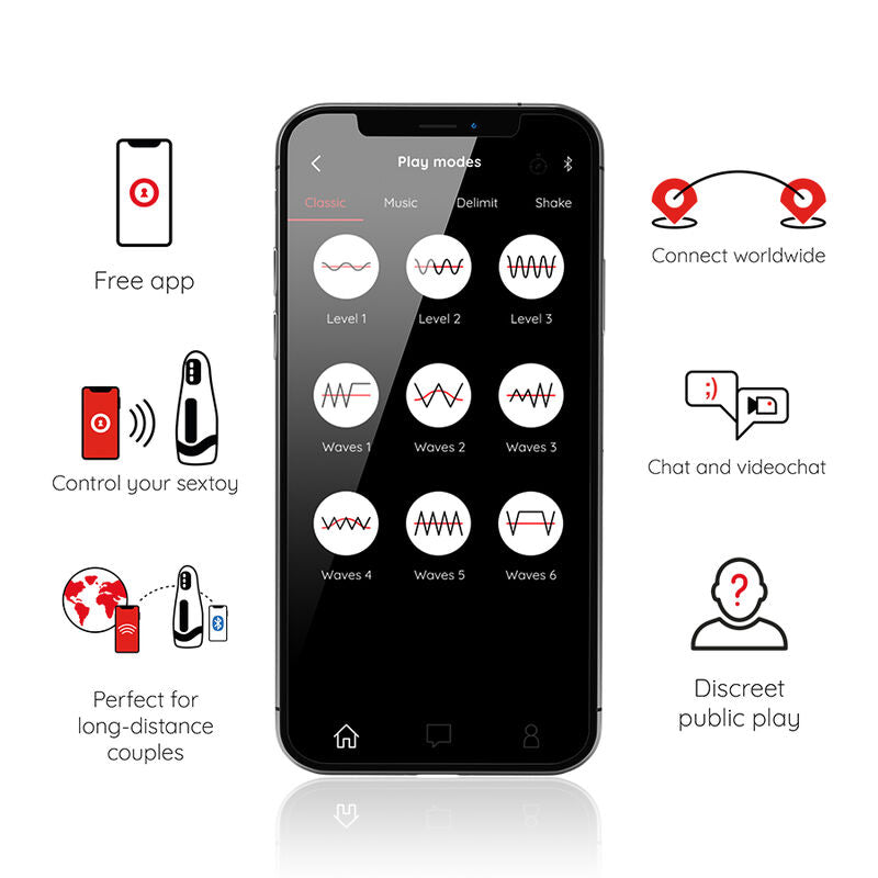ONINDER - MASTURBATEUR MASCULIN RECHARGEABLE SEOUL 10 VITESSES - APPLICATION GRATUITE - Sensualia