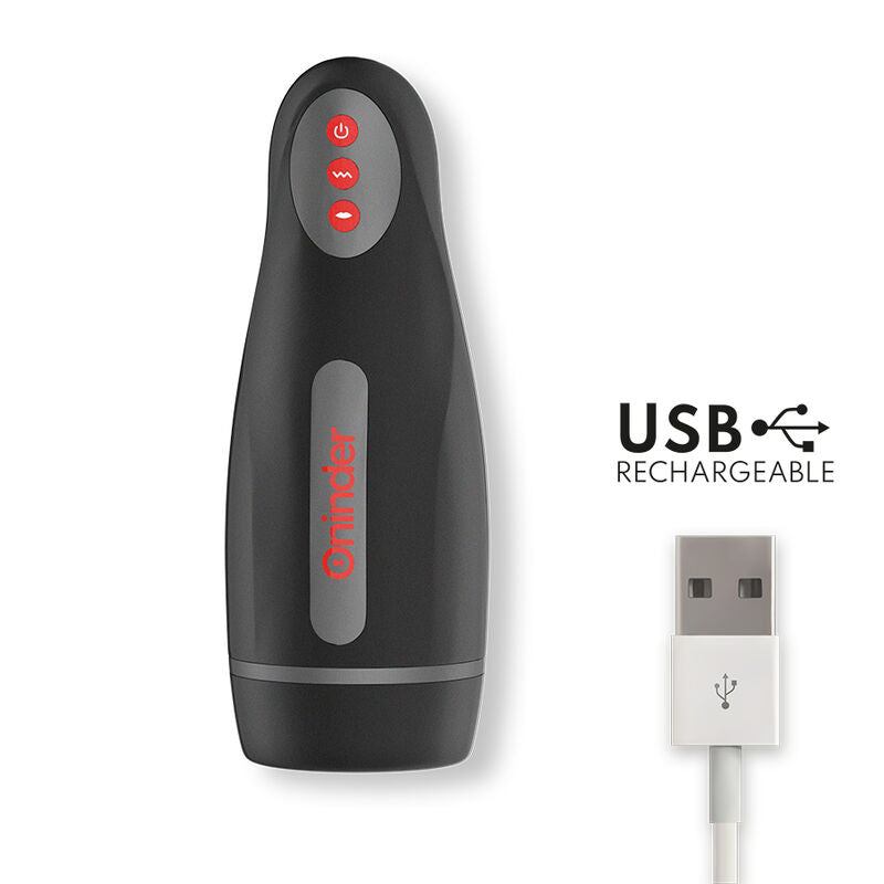 ONINDER - MASTURBATEUR MASCULIN RECHARGEABLE SEOUL 10 VITESSES - APPLICATION GRATUITE - Sensualia