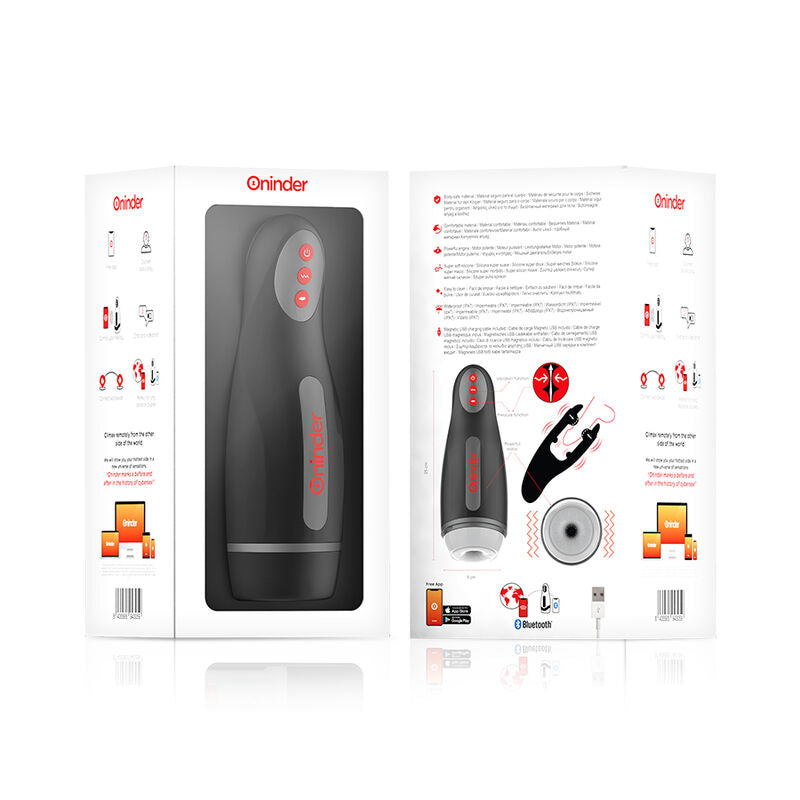 ONINDER - MASTURBATEUR MASCULIN RECHARGEABLE SEOUL 10 VITESSES - APPLICATION GRATUITE - Sensualia