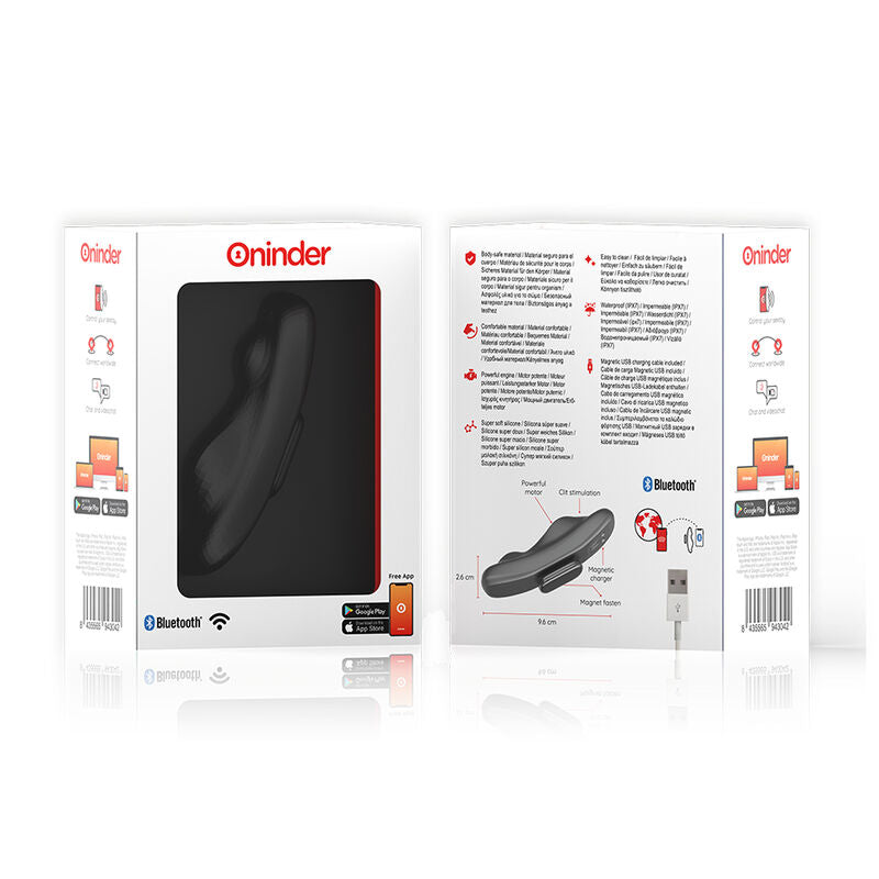 ONINDER - VIBRATEUR RECHARGEABLE MANILA PANTY 9 VITESSES 9,6 CM X 2,6 CM - APPLICATION GRATUITE - Sensualia