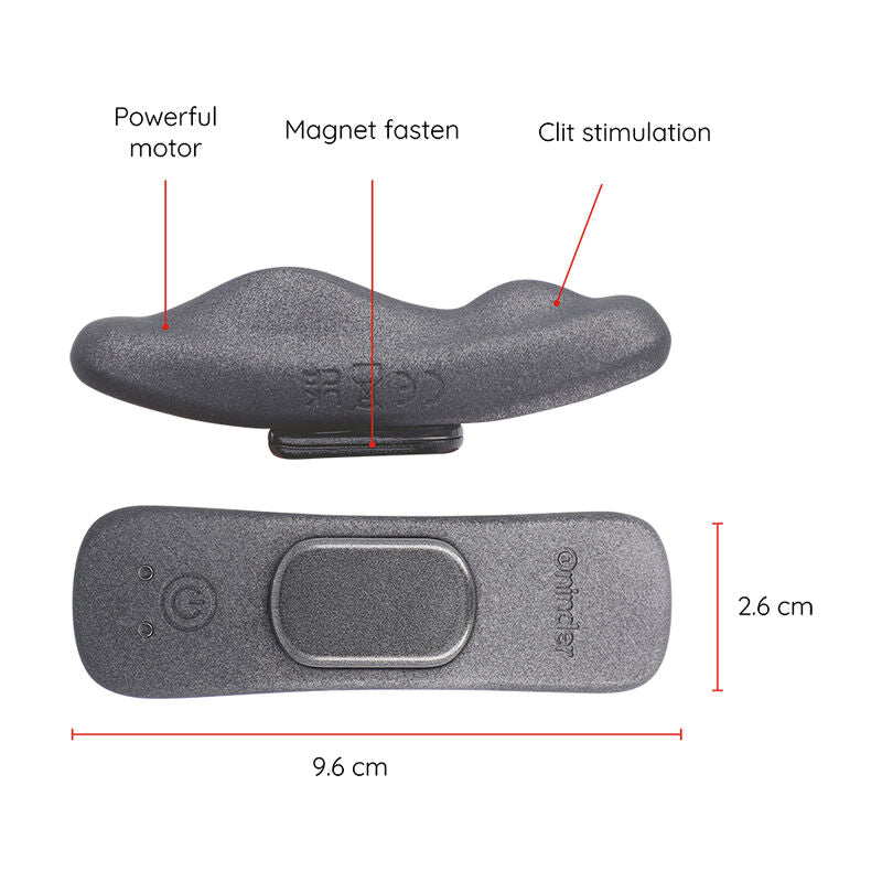 ONINDER - VIBRATEUR RECHARGEABLE MANILA PANTY 9 VITESSES 9,6 CM X 2,6 CM - APPLICATION GRATUITE - Sensualia