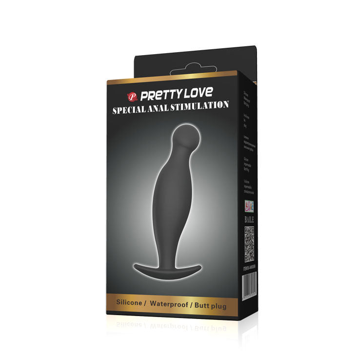 PRETTY LOVE - PLUG ANAL EN SILICONE E 11.7 CM NOIR - Sensualia