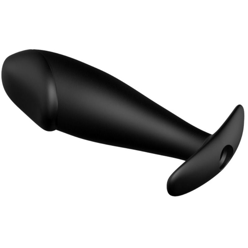 PRETTY LOVE - PLUG ANAL EN SILICONE FORME PÉNIS ET 12 MODES DE VIBRATION NOIR - Sensualia