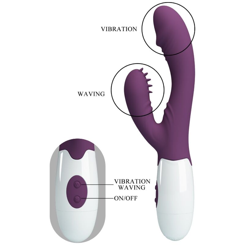 PRETTY LOVE - ANDRE VIBRATEUR RABBIT & STIMULATEUR DE POINT G VIOLET - Sensualia