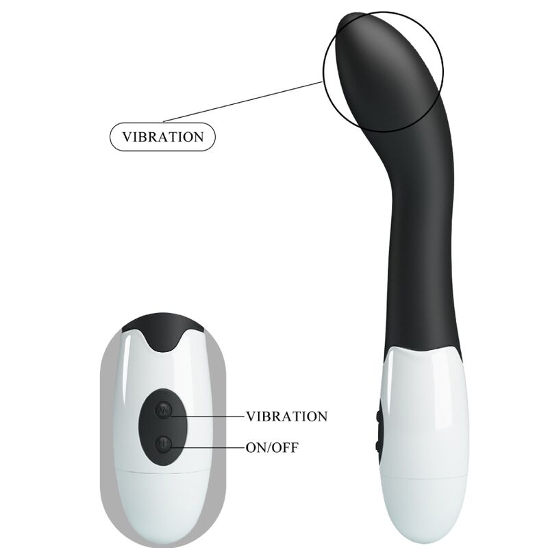 PRETTY LOVE - BISHOP VIBRATEUR POINT G 30 MODES NOIR - Sensualia