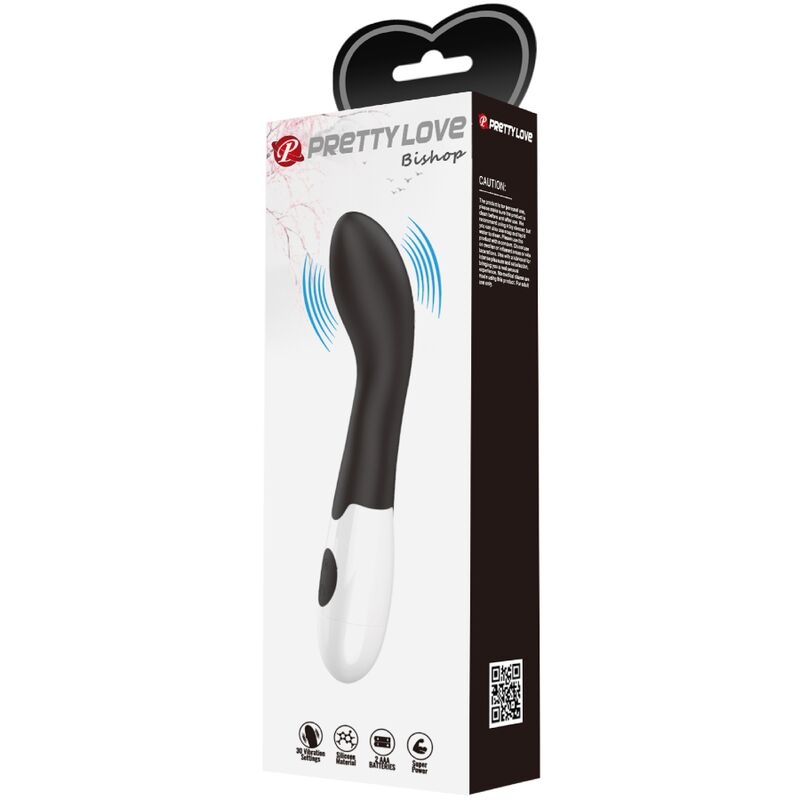 PRETTY LOVE - BISHOP VIBRATEUR POINT G 30 MODES NOIR - Sensualia