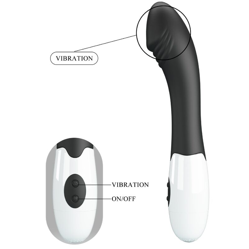 PRETTY LOVE - ELEMENTAL VIBRATEUR POINT G 30 MODES NOIR - Sensualia