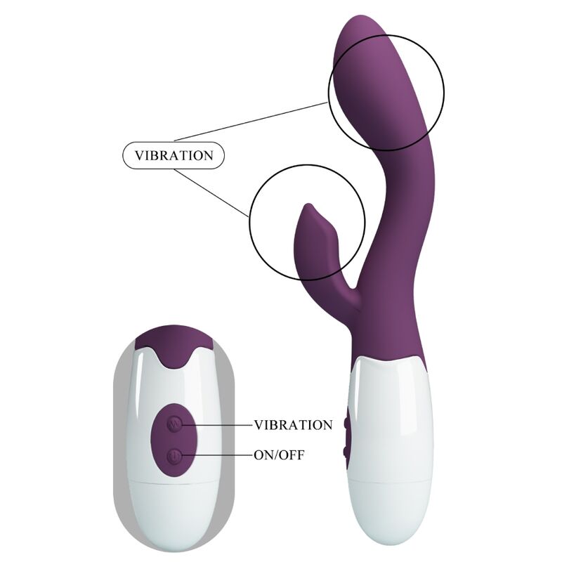 PRETTY LOVE - VIBRATEUR BRIGHTY SPOT G VIOLET - Sensualia