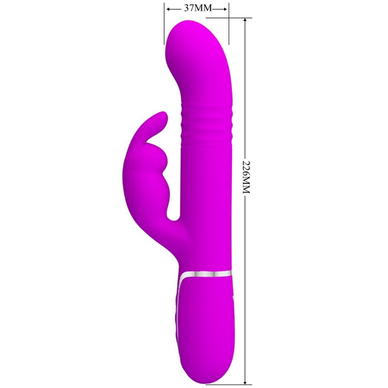 PRETTY LOVE - VIBRATEUR COALE RABBIT PERLES VIOLET - Sensualia
